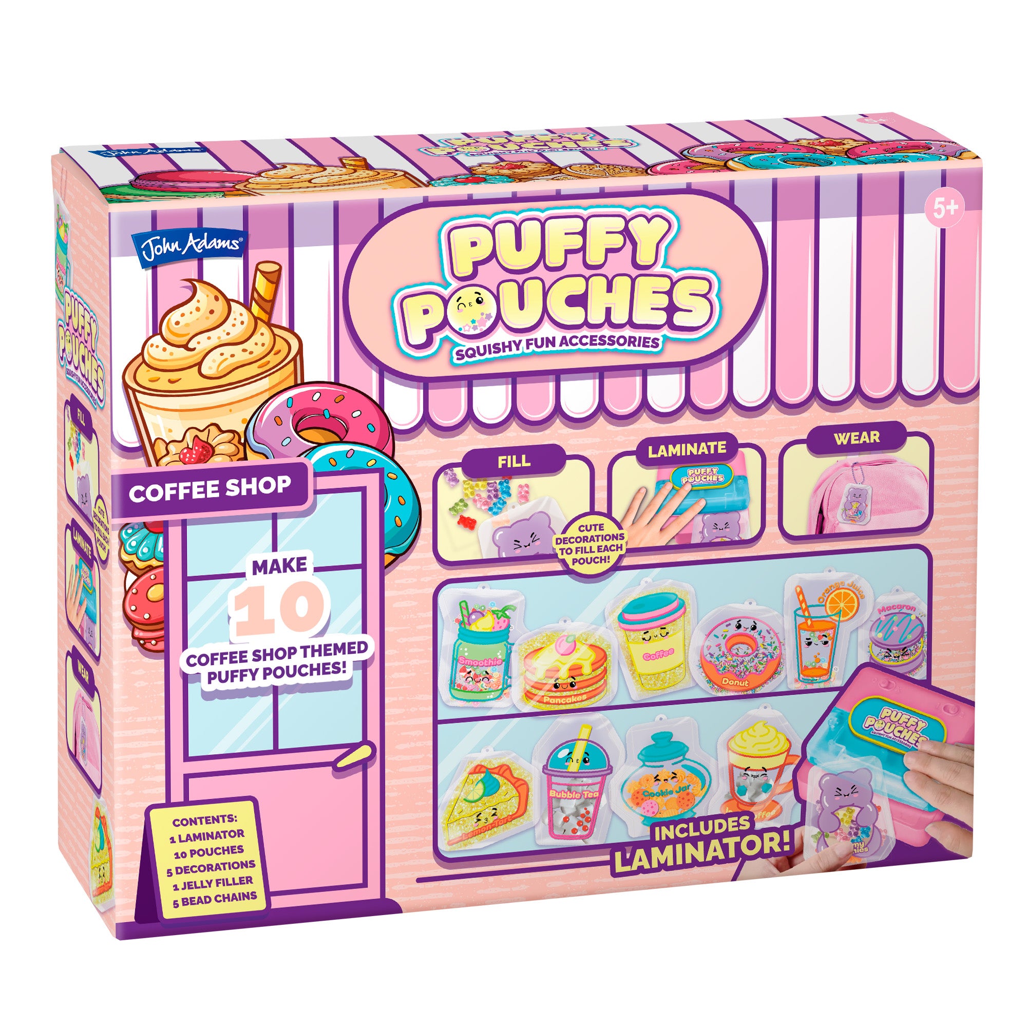 Puffy Pouches Themed Set - Coffee Shop – John Adams