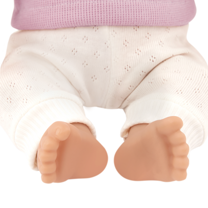 Baby Doll with Wavy Blonde Hair