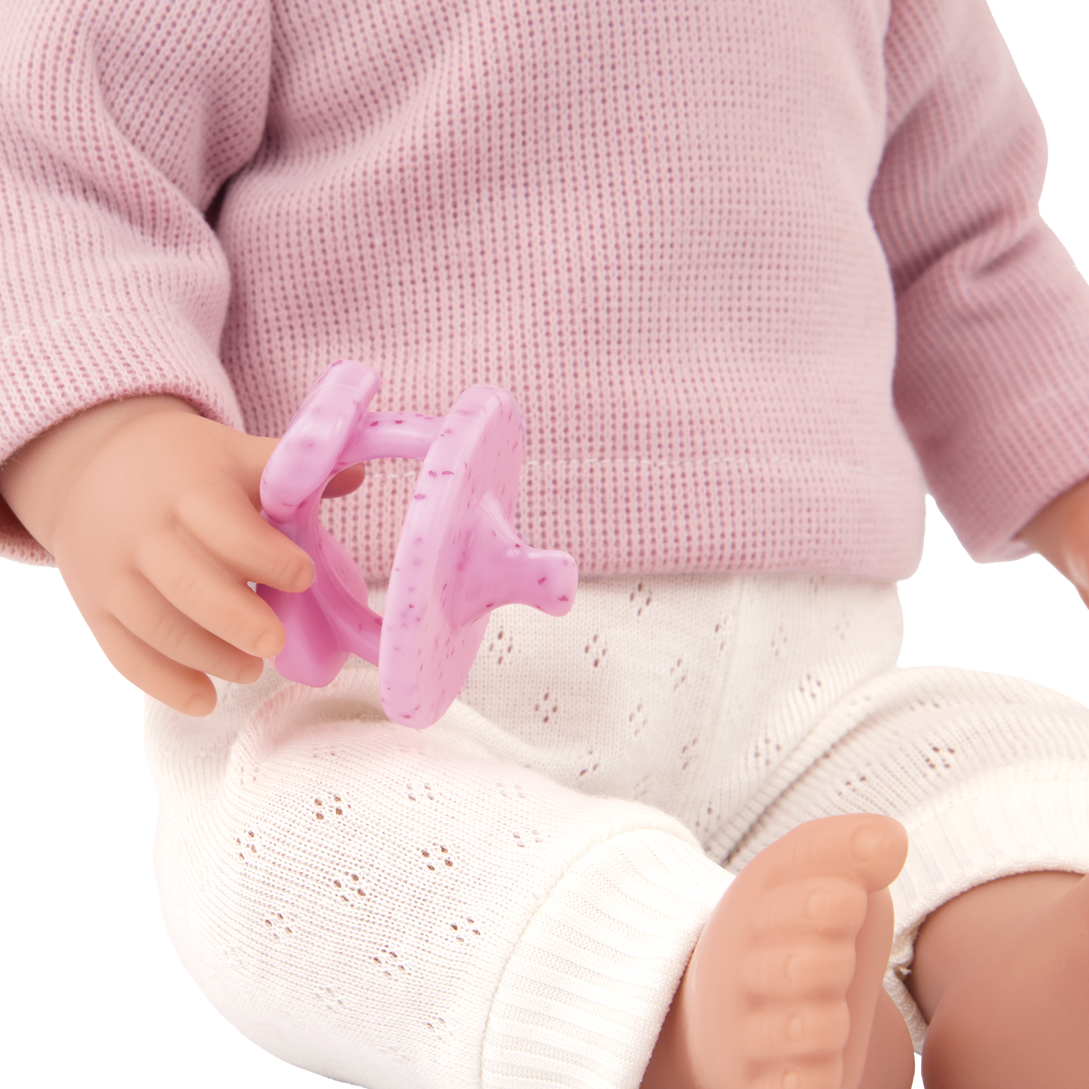 Baby Doll with Wavy Blonde Hair