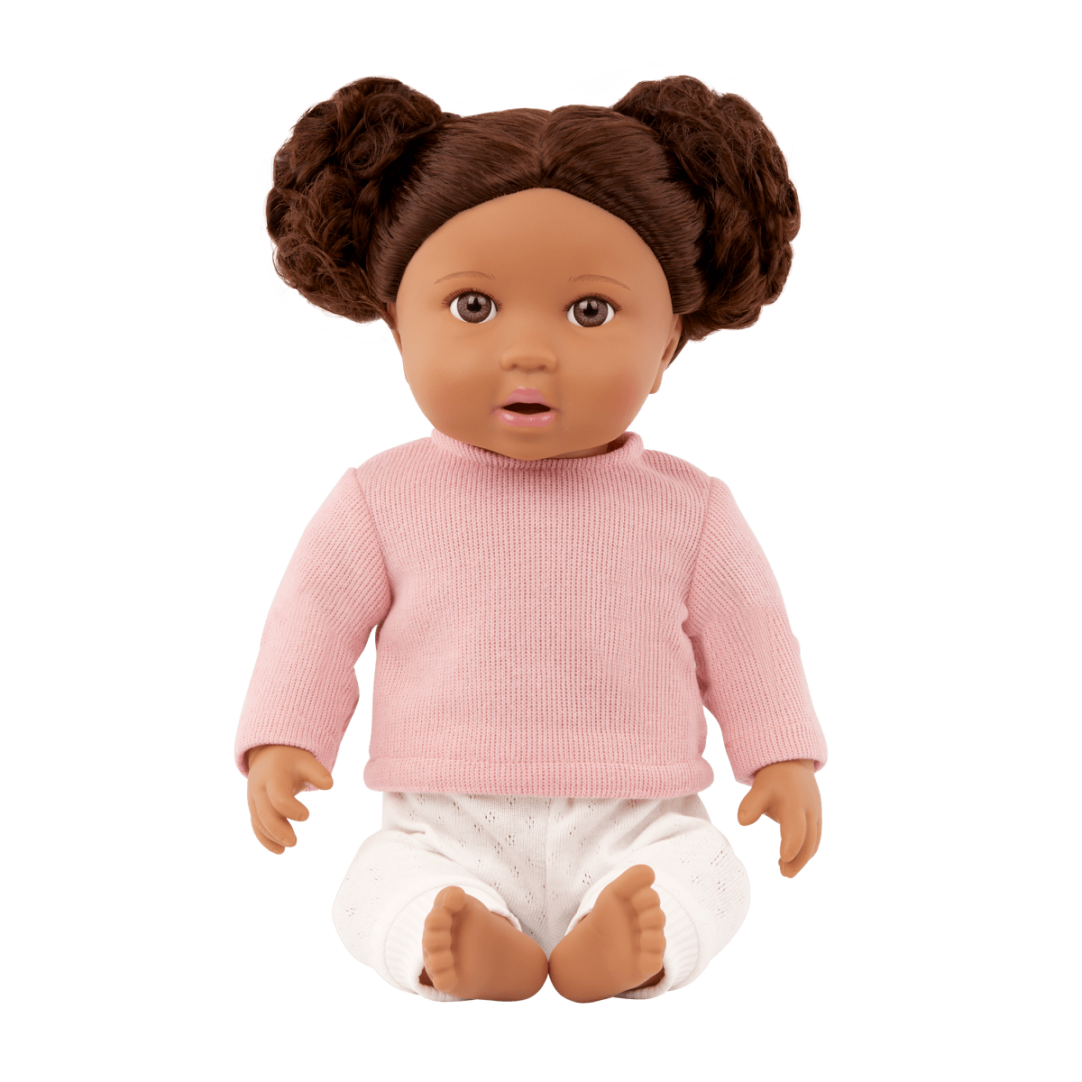 Baby Doll with Wavy Brown Hair - John Adams