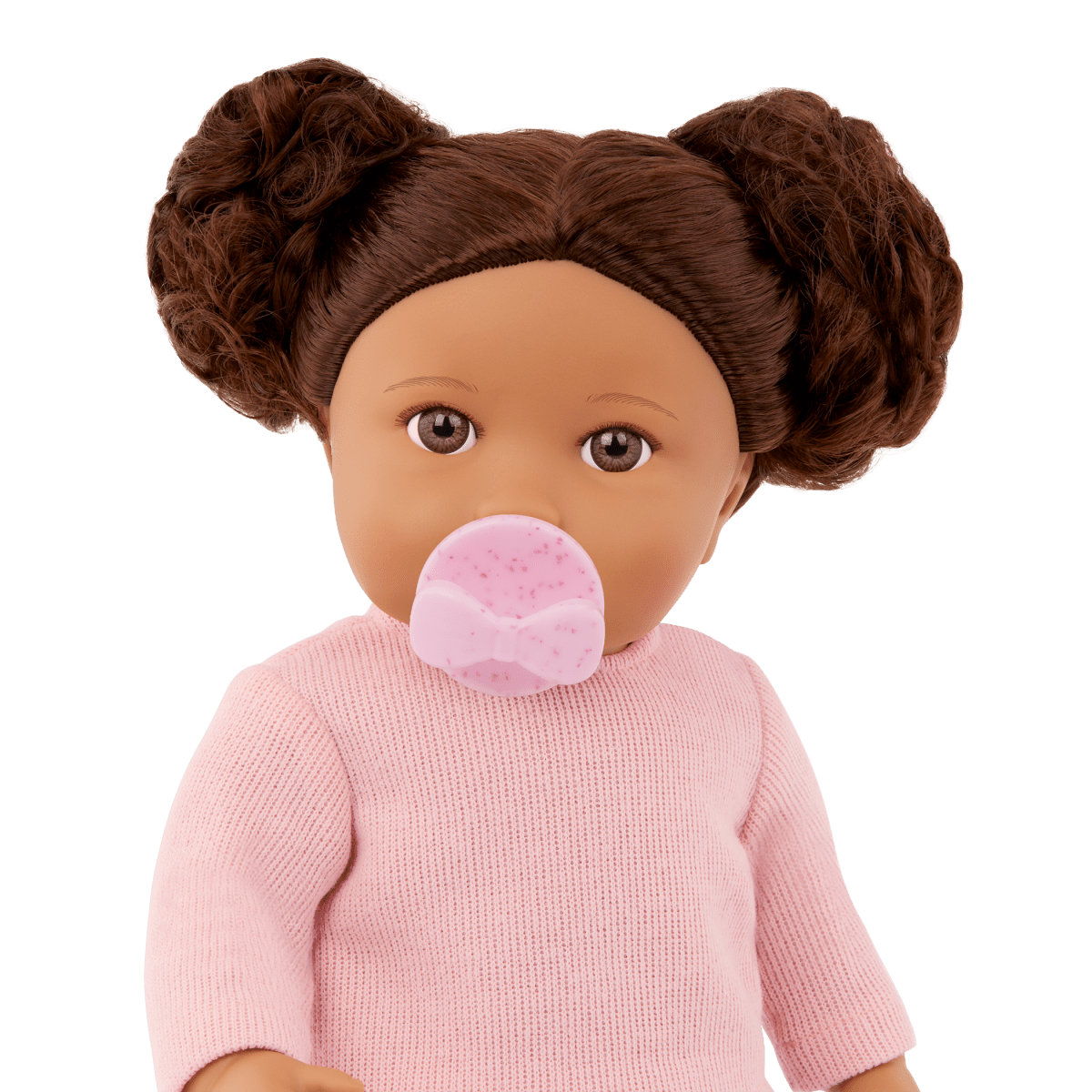 Baby Doll with Wavy Brown Hair - John Adams