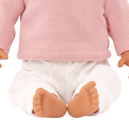 Baby Doll with Wavy Brown Hair - John Adams