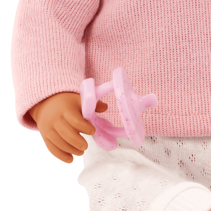 Baby Doll with Wavy Brown Hair - John Adams