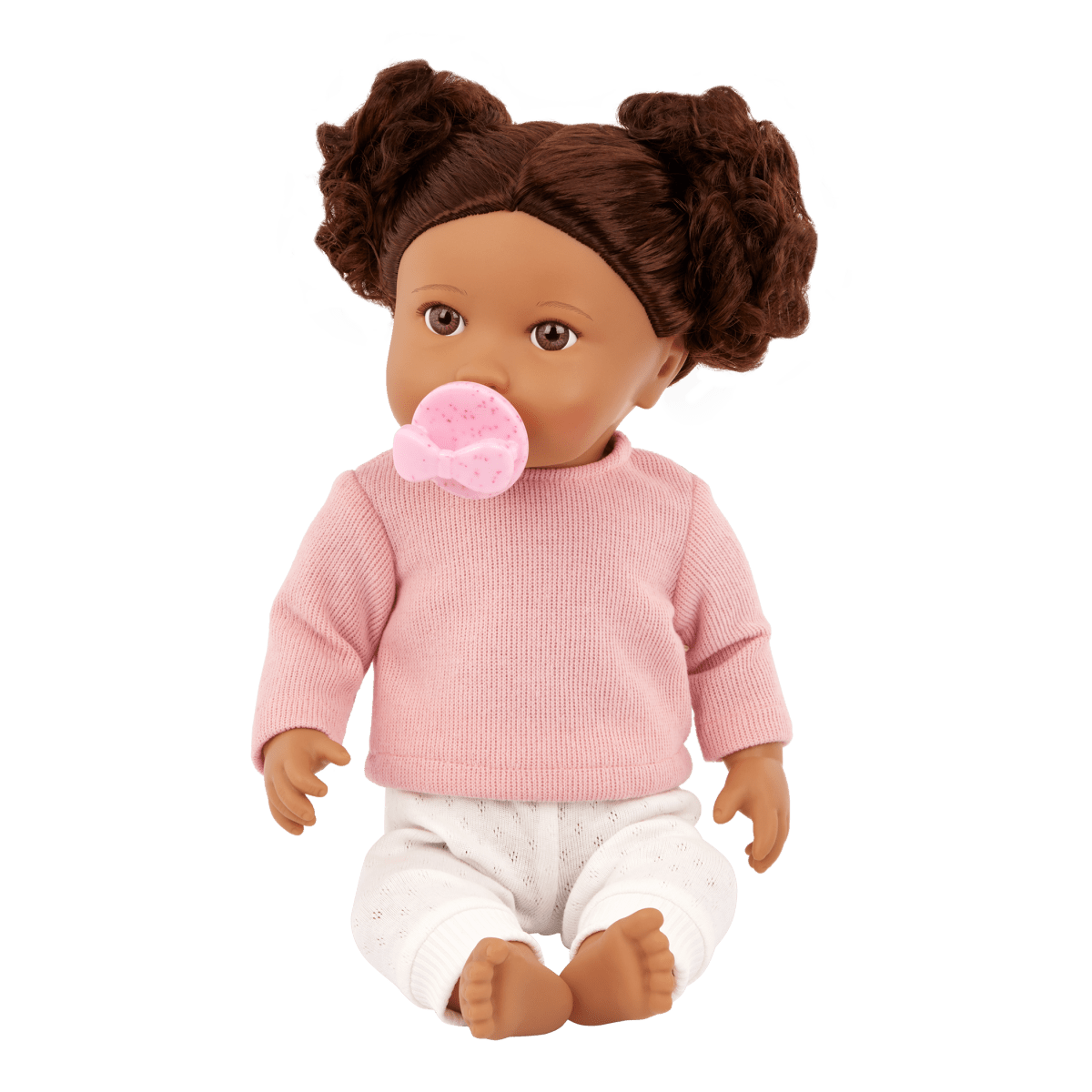 Baby Doll with Wavy Brown Hair - John Adams