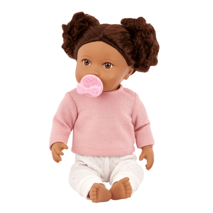 Baby Doll with Wavy Brown Hair - John Adams
