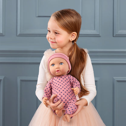 Baby Doll in Purple Hearts Pyjama
