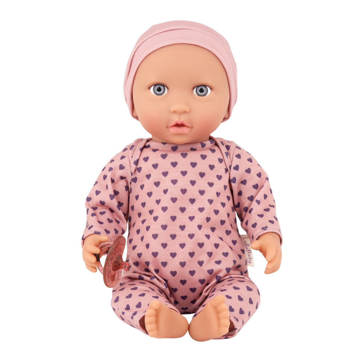 Baby Doll in Purple Hearts Pyjama