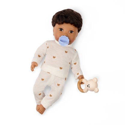 Brunet Doll & Bottle Set