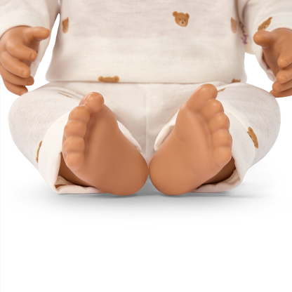 Brunet Doll & Bottle Set
