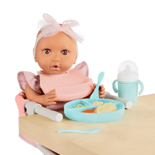 Baby Doll Clip On Table Seat & Feeding Set - John Adams
