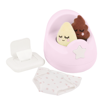 Pink Baby Doll Potty Set