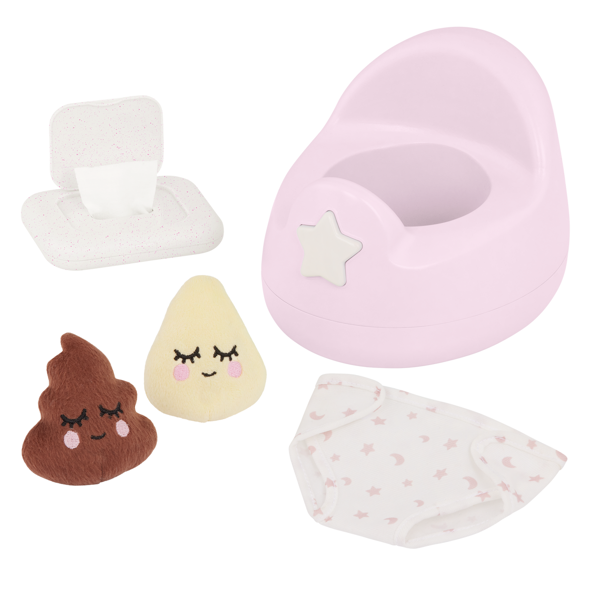 Pink Baby Doll Potty Set