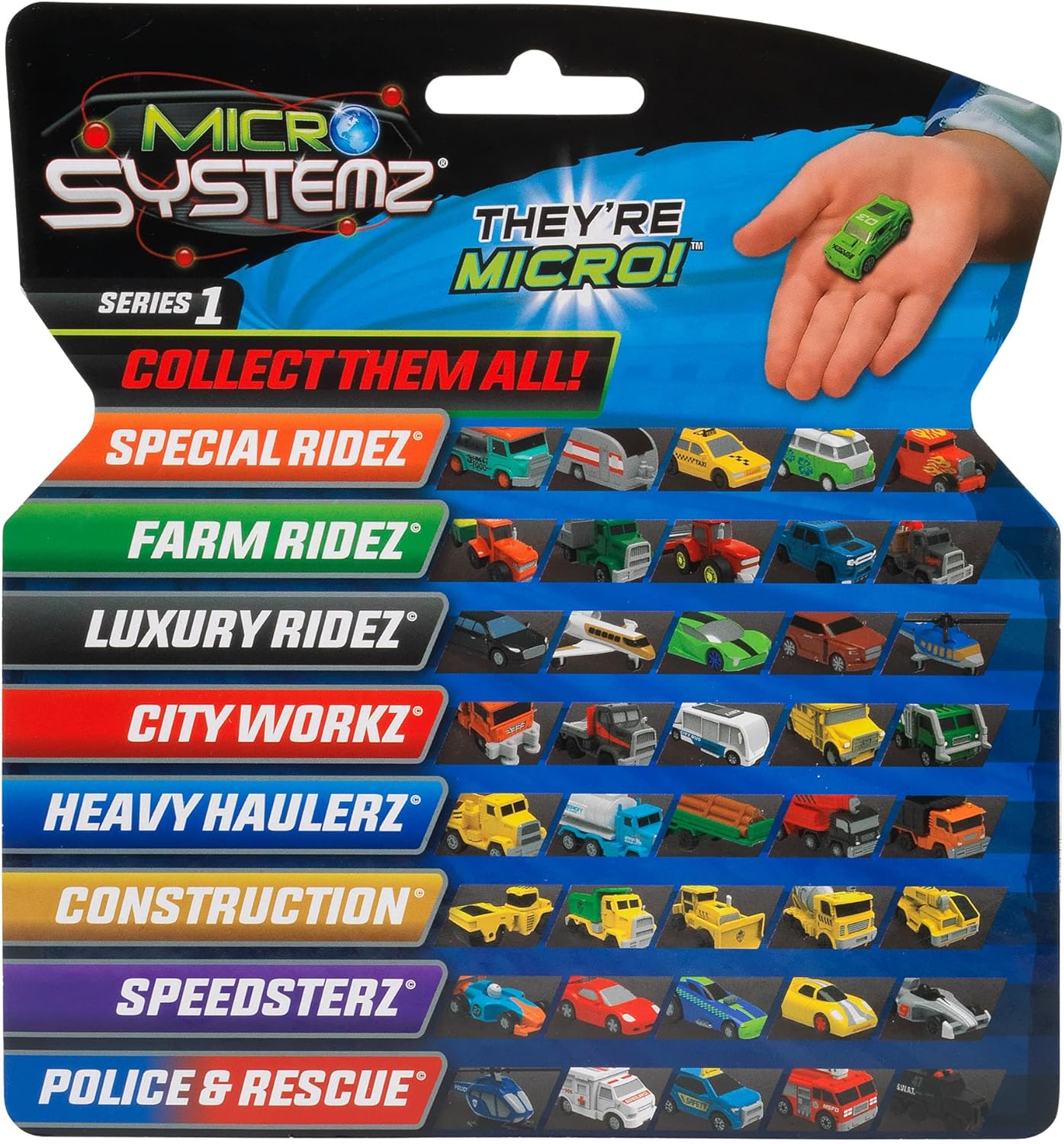 Micro Systemz 5 Vehicle Pack - Police and Rescue