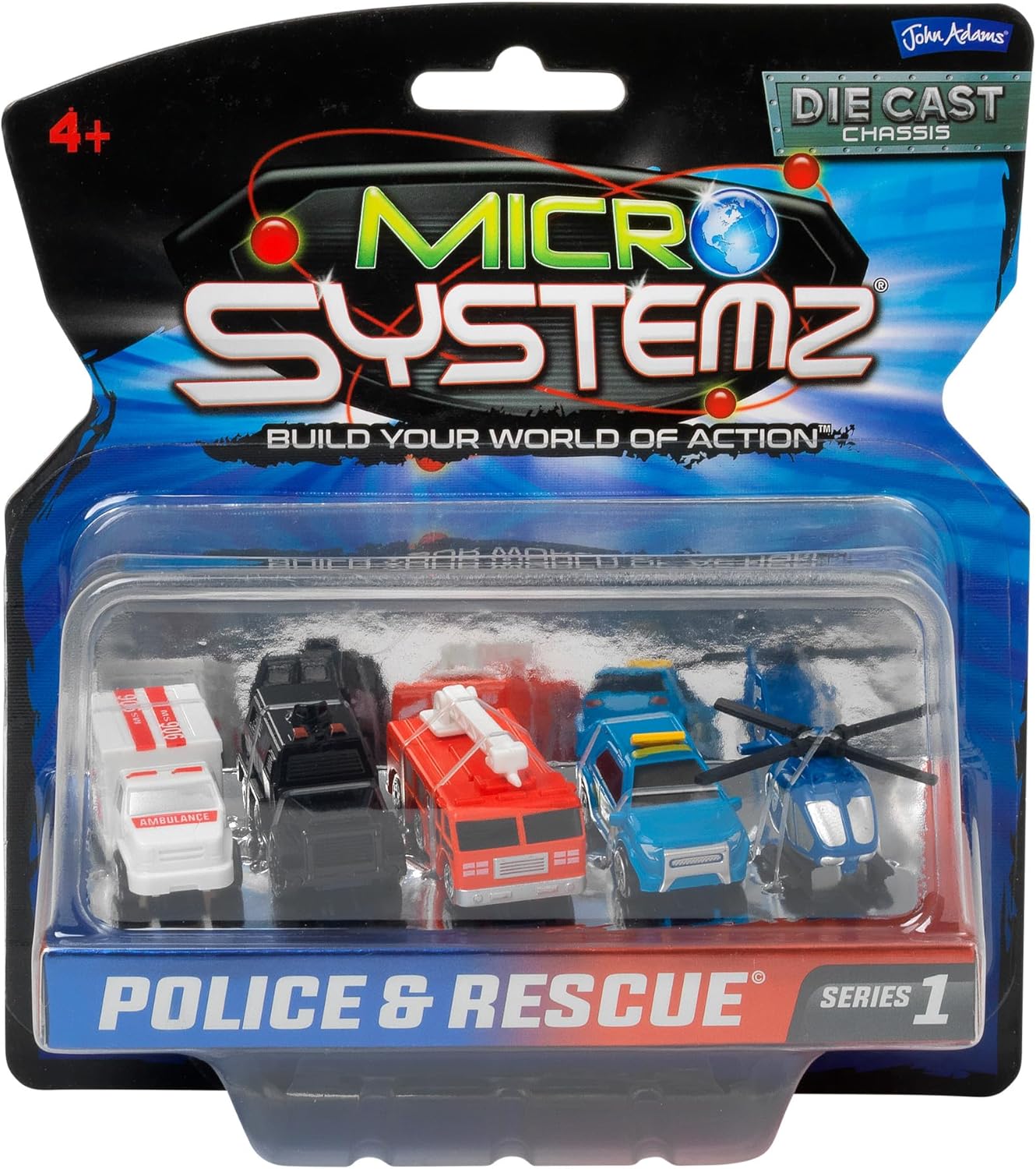 Micro Systemz 5 Vehicle Pack - Police and Rescue