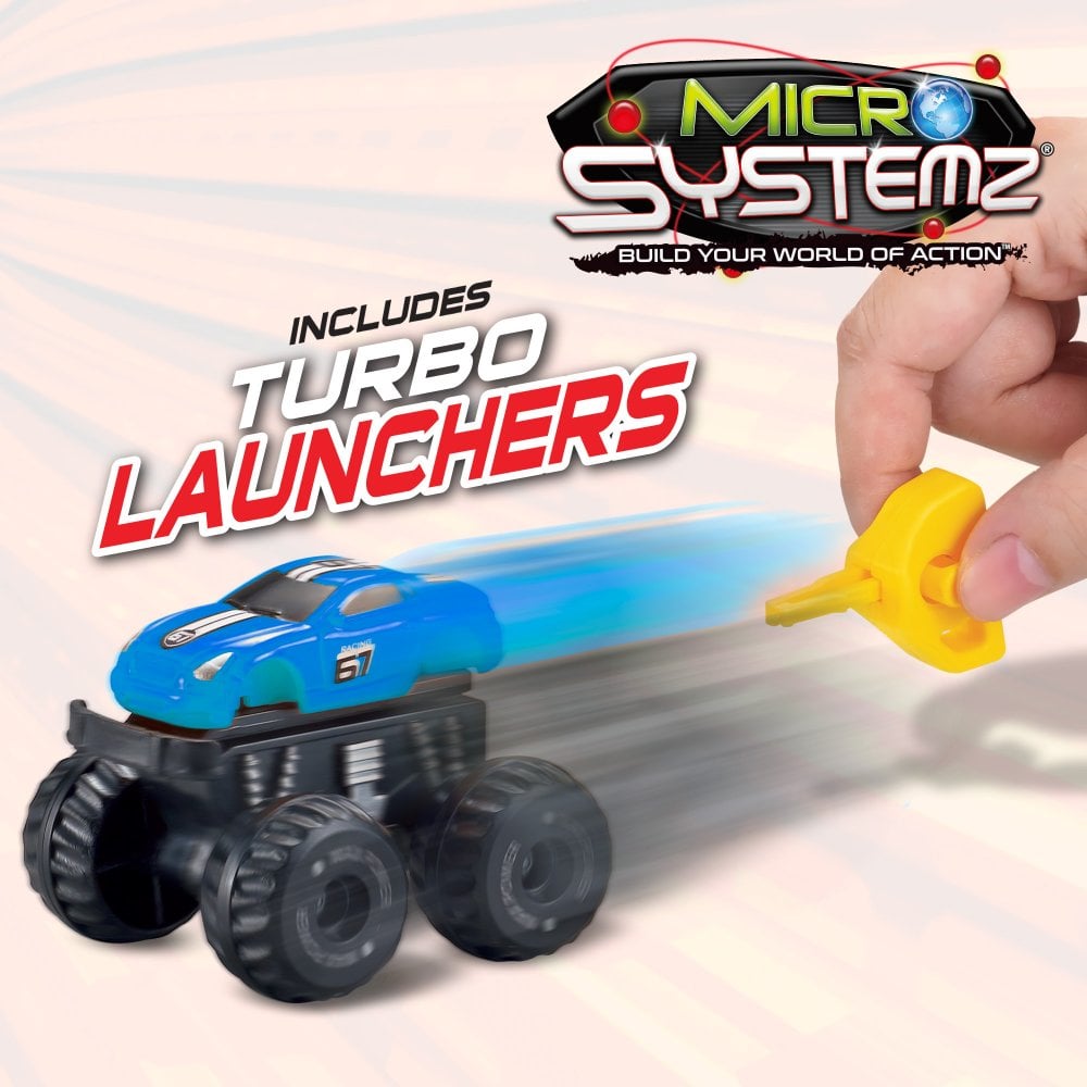 Micro Systemz Big Wheel Racers 4 Vehicle Pack