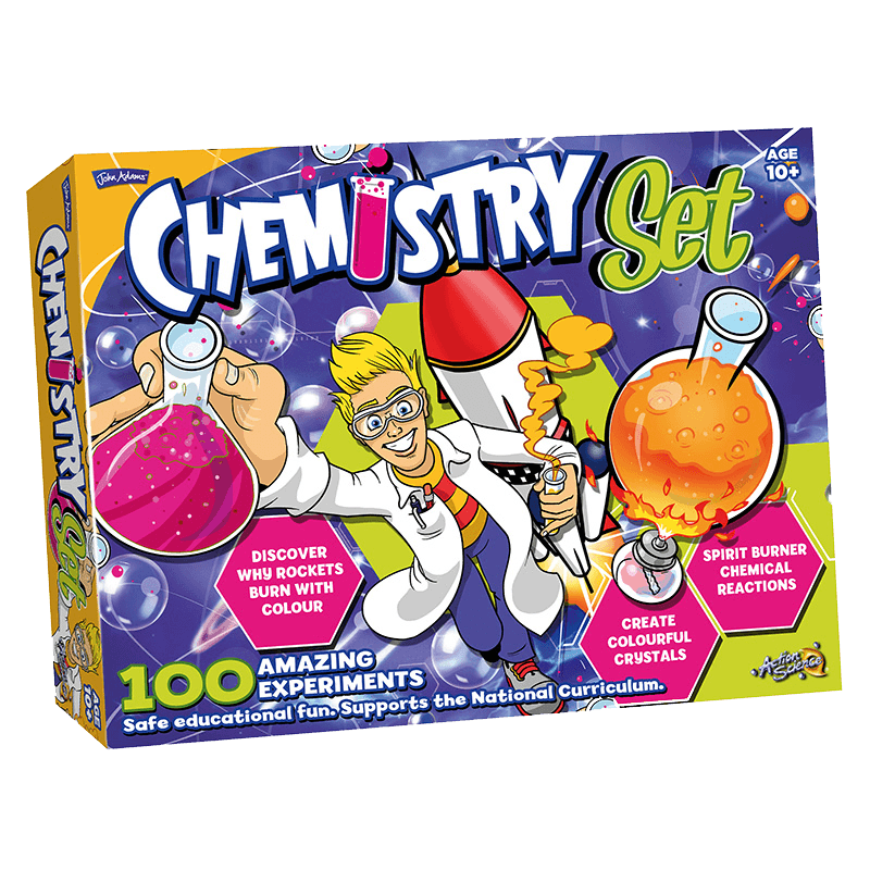 John Adams Chemistry Set 100 Fun Experiments Educational Science Kit 