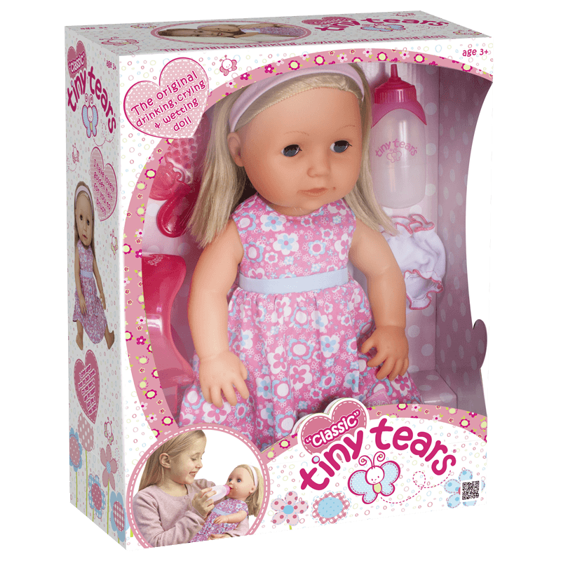 John Adams Classic Tiny Tears Doll With Accessories Fun Children Girls Toy 