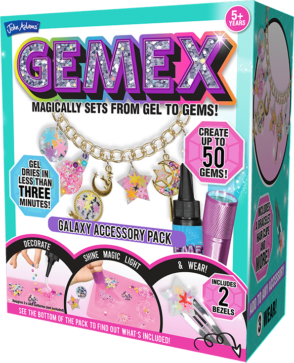  John Adams, GEMEX Refill Set: Magically Sets from Gel to gems!, Arts & Crafts